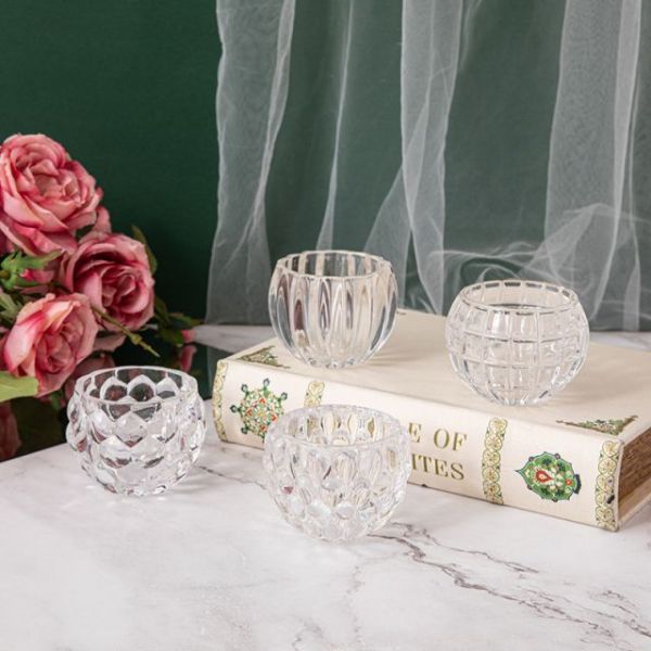 Tea Light Ball Candle Holder Lead Free Crystal Glass Creative Party Celebration Decoration