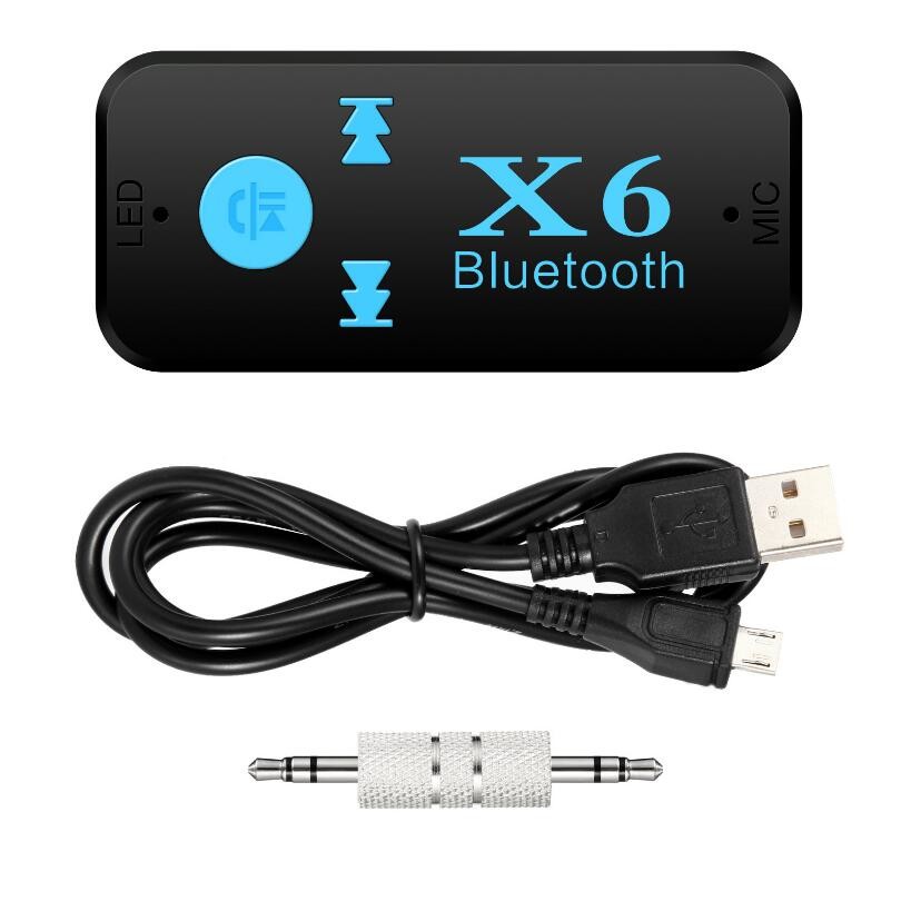 Multi-functions 4.0 Bluetooth Music Receivers Wireless Car Kit 3.5mm Audio Receiver Mic Handsfree Call TF Card Reader