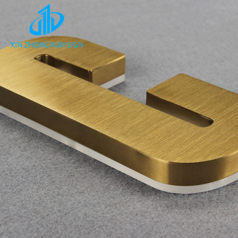 Factory Hot Selling Outdoor Company Logo Acrylic Metal 3d Metal Letter Backlit Illuminated Sign