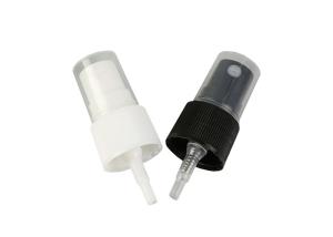 China Screw On Finger Pump Sprayer Ribbed Surface With Half Cover Caps wholesale