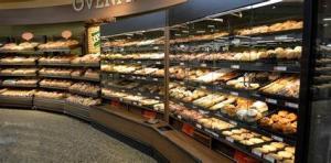 China Large Capacity Bakery Bread Display , Bread Counter Display Simple Structure wholesale