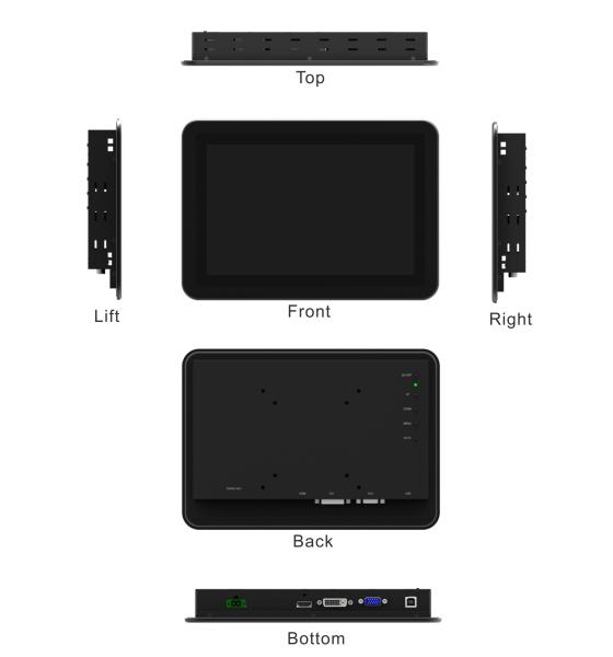 Quality 10.1 Inch Open Frame Touch Screen Monitor For Industrial Use for sale