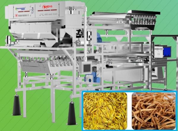 Quality CCD camera Vegetable Sorting Machine For Dehydrated Daylily for sale
