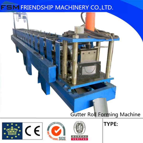 Half Round Gutter Roll Forming Machine Automatic Length Measuring
