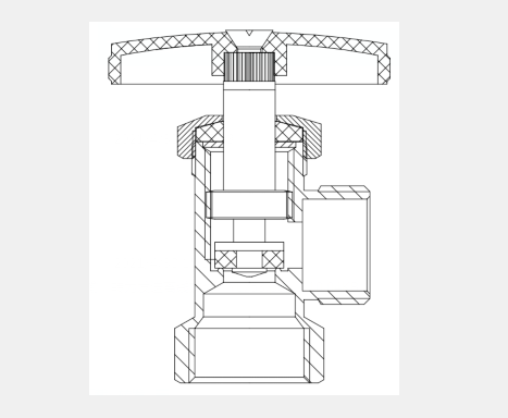 ABS Handle HPB 57 Brass Angle Valve PTFE Brass Angle Stop Chrome Plated