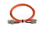FC To FC Simplex Fiber Optic Patch Cord Multimode OM3 OFNR Jacket Low Insertion