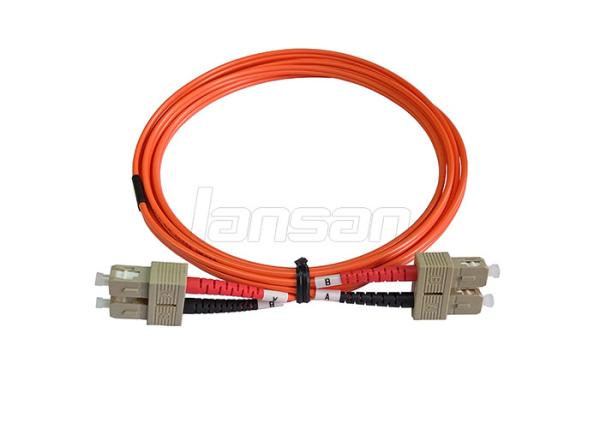 Quality FC To FC Simplex Fiber Optic Patch Cord Multimode OM3 OFNR Jacket Low Insertion Loss for sale