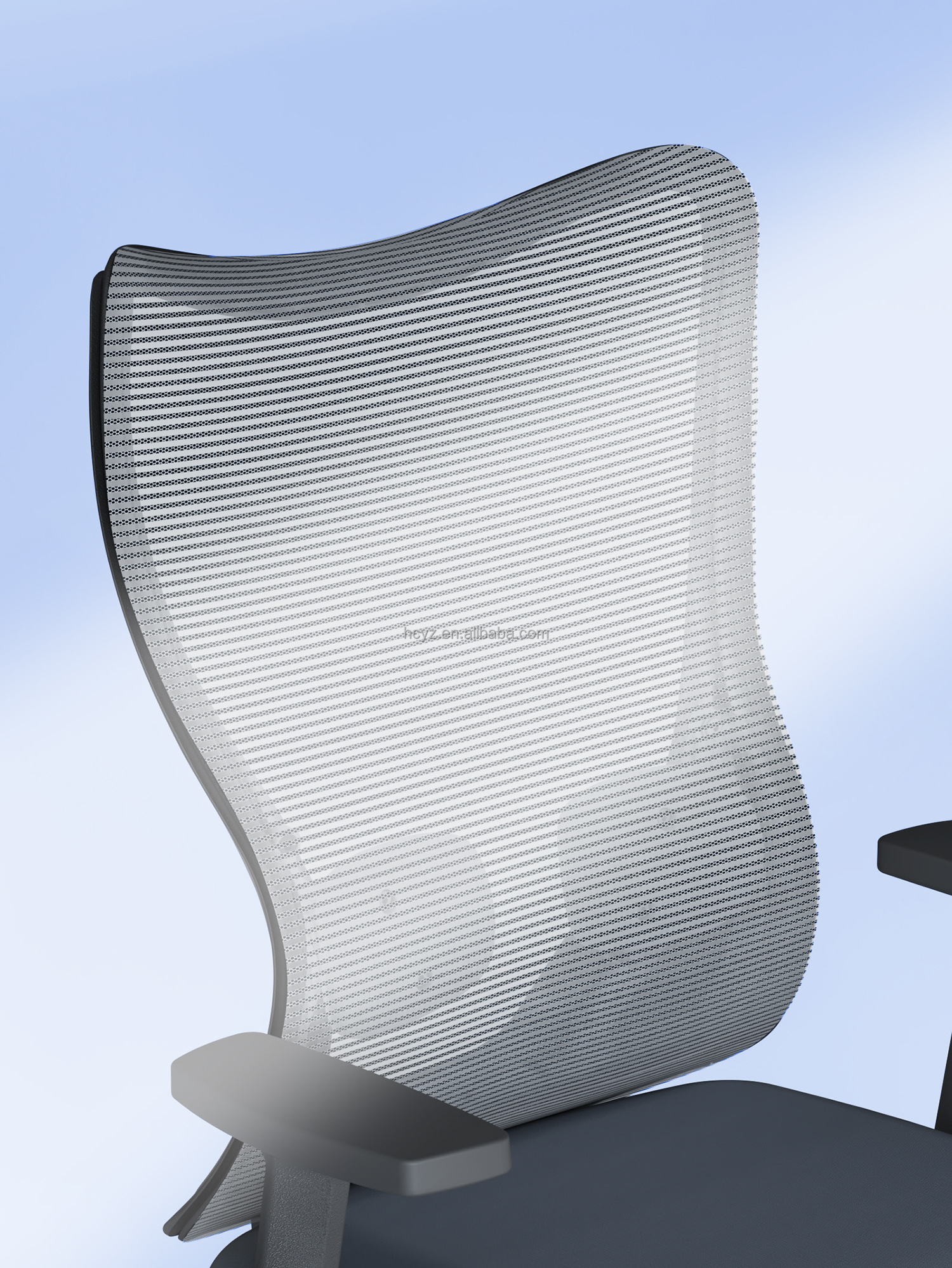 Adjustable Armrest Swivel Office Chair for Staff Conference Room Mid Back Mesh Design