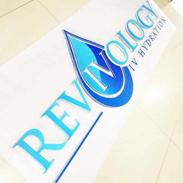 Quality Indoor Office Logo 3D Letter Sign 2mm Acrylic Alphabet With UV Printing for sale