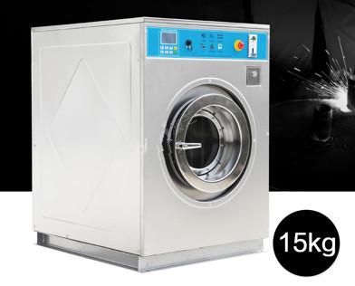 Quality Stainless Steel Coin Operated Washing Machine Self Service With Rear Drainage for sale