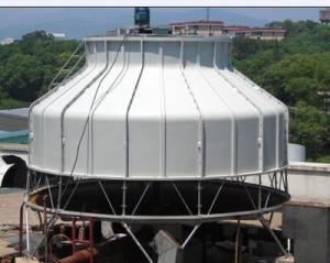 Round Shape Industrial Open Loop Water Cooling Tower For Chiller