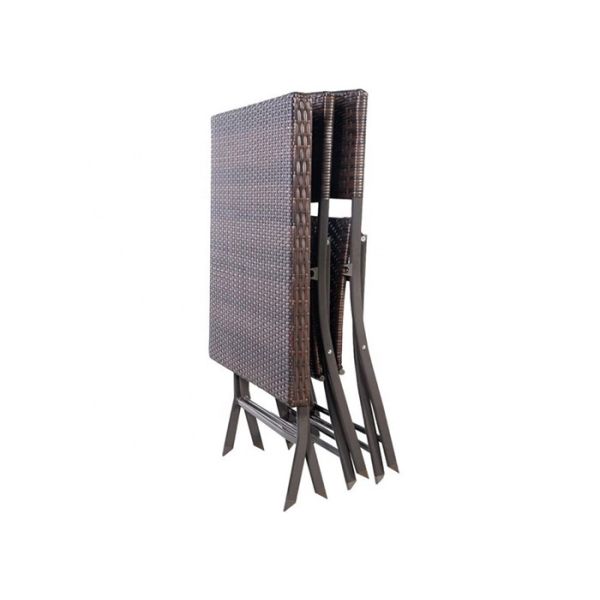 Multifunction Folding Rattan Garden Table Patio Bistro Furniture