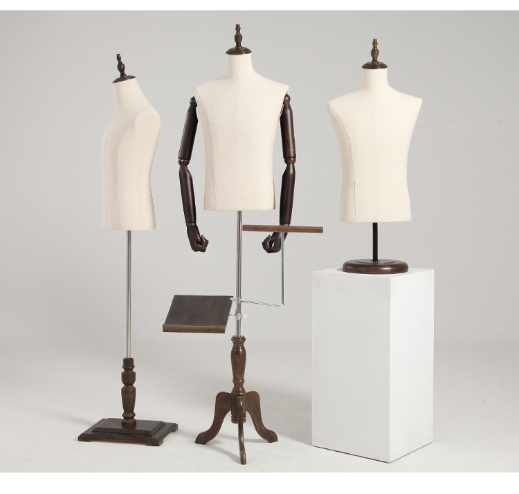 Fashion half body mannequins Abstract Dummy Torso Clothes Display male mannequin for display mannequin adjustable