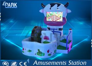 China Lovely Cow Design Kids Coin Operated Game Machine 3 Theme Scence wholesale