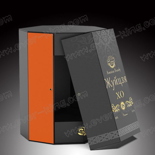 Customized Colors Wine Gift Box With Paper Handle