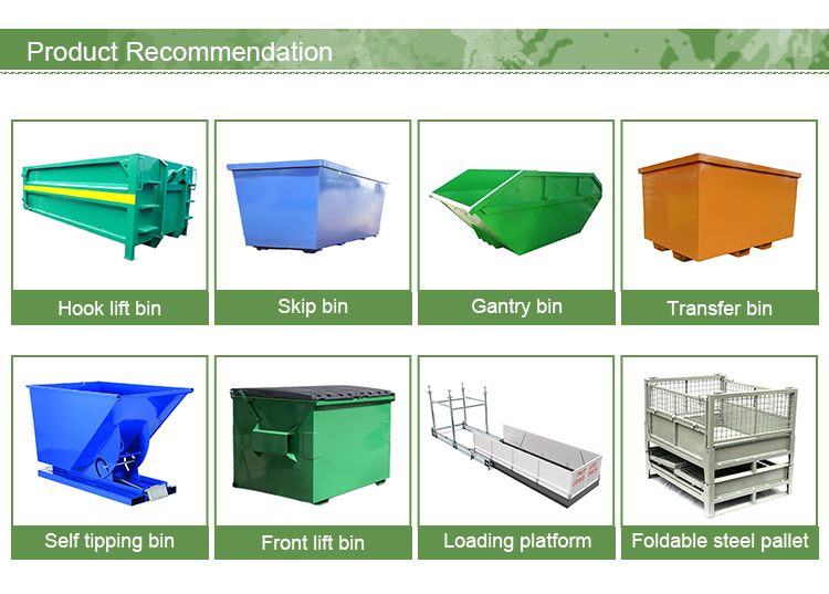 20/30/40 Yard Roll Off Dumpster Corrosion-Proof Steel Design Ideal for Roofing, Landscaping & Municipal Projects 5
