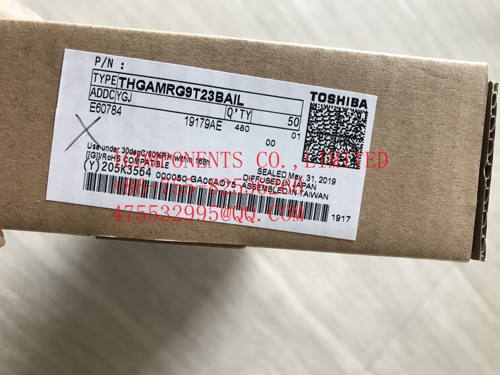 THGBF7G9L4LBATR TOSHIBA Flash Card 64G-byte 1.8V/3.3V Universal Flash Storage 153-Pin TFBGA - Trays (Alt: THGBF7T0L8LB
