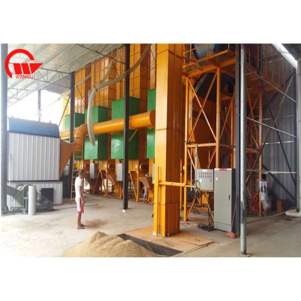 Hot Air Temperature Of 45-75°C Recirculating Grain Dryer With 10-60T/D Handling Capacity