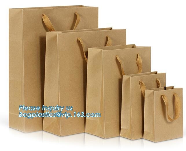 Customized Cut Printed Coated Paper Shopping Bag with Matt Lamination,rope handle custom logo printed white paper bag