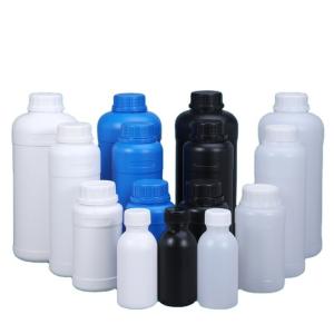 China 500ml Lightproof Sample Black Plastic Bottles For Medicine Food Flavor Additives wholesale