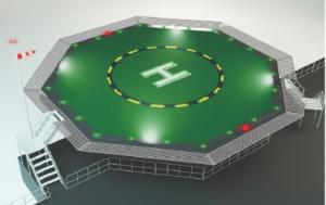 Helicopter Landing Platform Aid System Remote Control