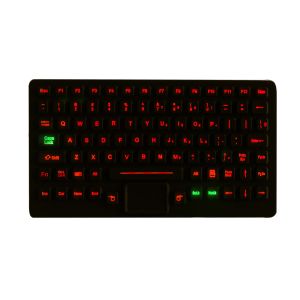 IP65 Waterproof USB Interface Silicone Industrial Keyboard With Touchpad