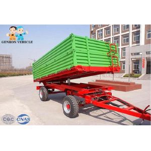 Long Service Life Drawbar Dropside Agricultural Farm Trailer