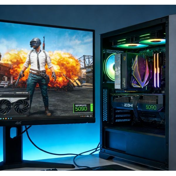 NVIDIA RTX 5090 GPU rear I/O panel and mounting bracket