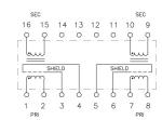 16 Pin Digital Audio Transformer Single Dual Channel For Cirrus Logic