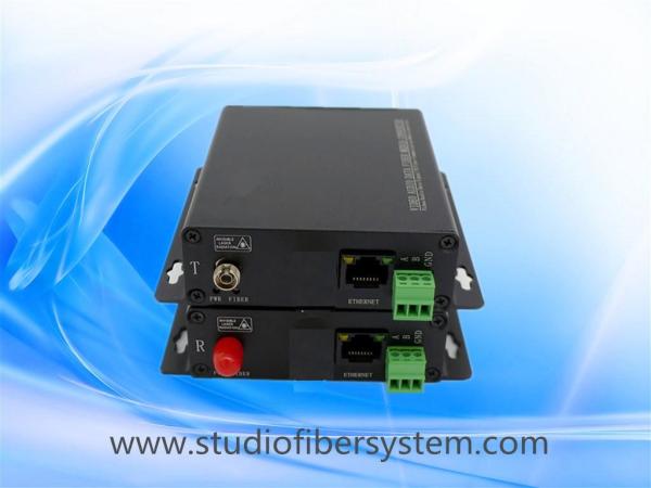 Quality RS232 fiber media converter for 1CH RS232+1CH 10/100M ethernet over fiber extenders for sale