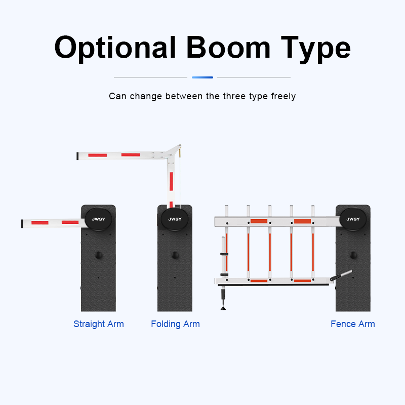 200W High-Torque DC Brushless Boom Barrier Gate with Adjustable Lifting Speed and Anti-Corrosion Craft