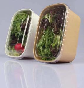 China AAA Grade Square 1000ml Disposable Paper Containers wholesale