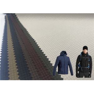 China Houndstooth Pattern Polyester Dobby Pongee Fabric With TPU Back on sale