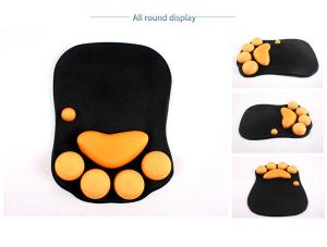 Montian Cat Claw Mouse Pad For Wrist Pain , Custom Mouse Pads With Wrist Support