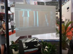 China Lcd Dispay Large Multi Touch Screen Wall 80 Inch Nano Pet Semi Transparence Gray Foil on sale