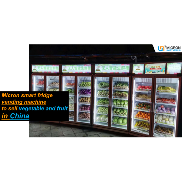 Fresh Fruit Vegetable Farm Produce Vending Machine With Cooling System Touch Screen