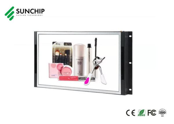 RK3566 LCD Advertising Screen Wifi 4G Ultra Thin Open Frame Interactive Digital