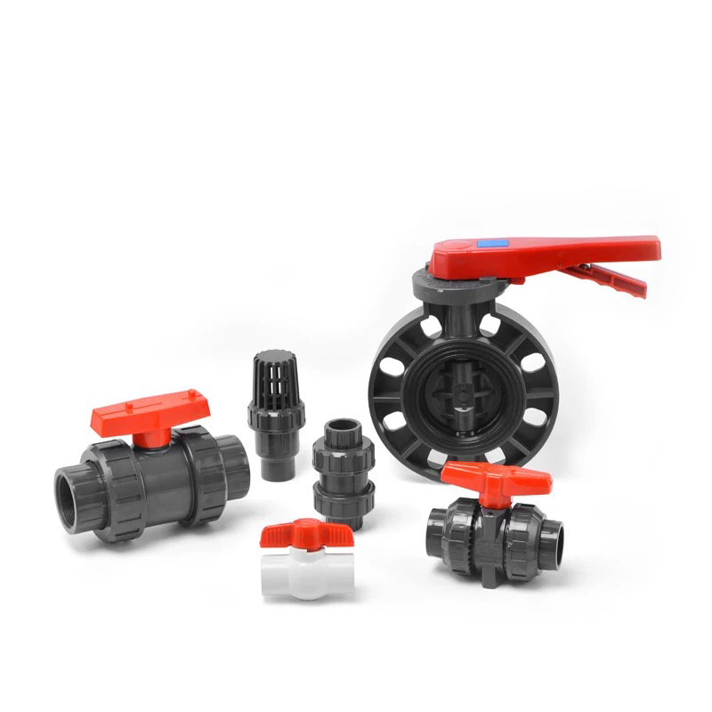 Manufacture Double Union Ball Valve 6 Inch PVC for ABS Handle and Moulding Service