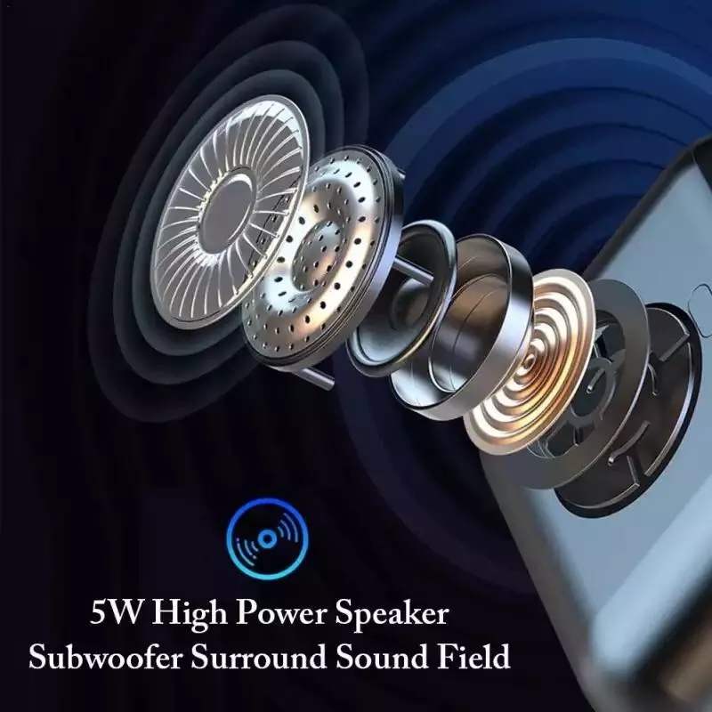 New F9 LED Power Display Smart Touch Earbuds Tws Sound Speaker True Wireless Headset Headphone (with 2000mAh Power Charging Case)