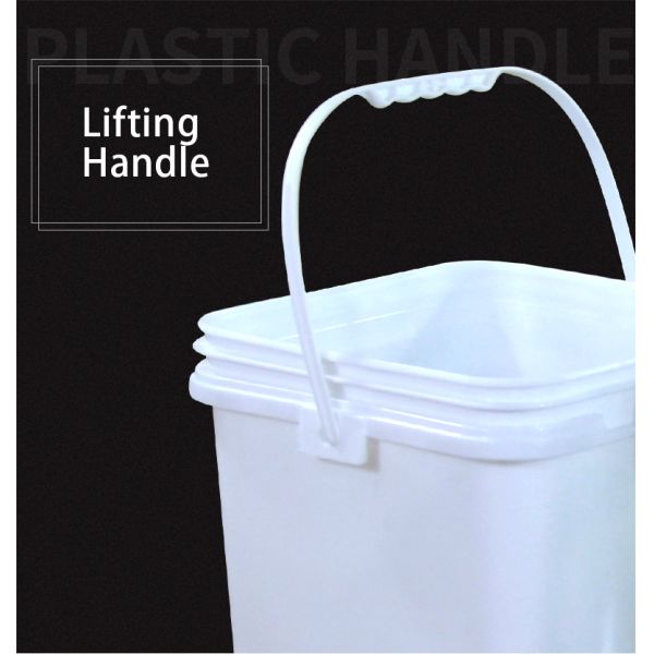 Square Plastic Bucket With Lid
