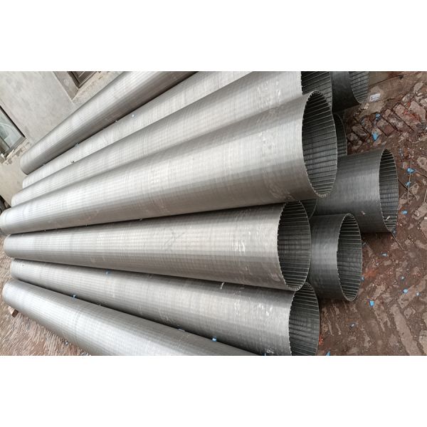 Threaded Wire Wrapped Screens Rust Resistant Electropolished Stainless Steel Pipe