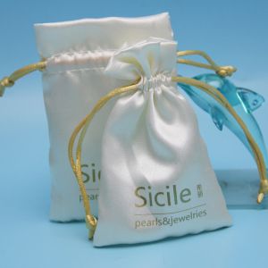 Lavender Scented Sachet Satin Fabric Packaging Drawstring Bag