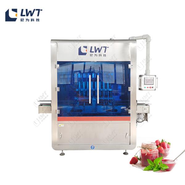 Quality Automatic Bottled Strawberry Jam Filling Machine Twelve Head 380V for sale