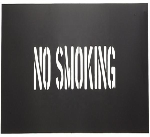 Quality Public Place No Smoking Stencil No Smoking Sign Plastic Letter Stencil Customized for sale