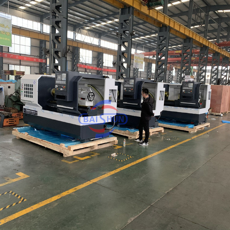 Flat Bed Cnc Horizontal Lathe Machine Automatic Metal Processing