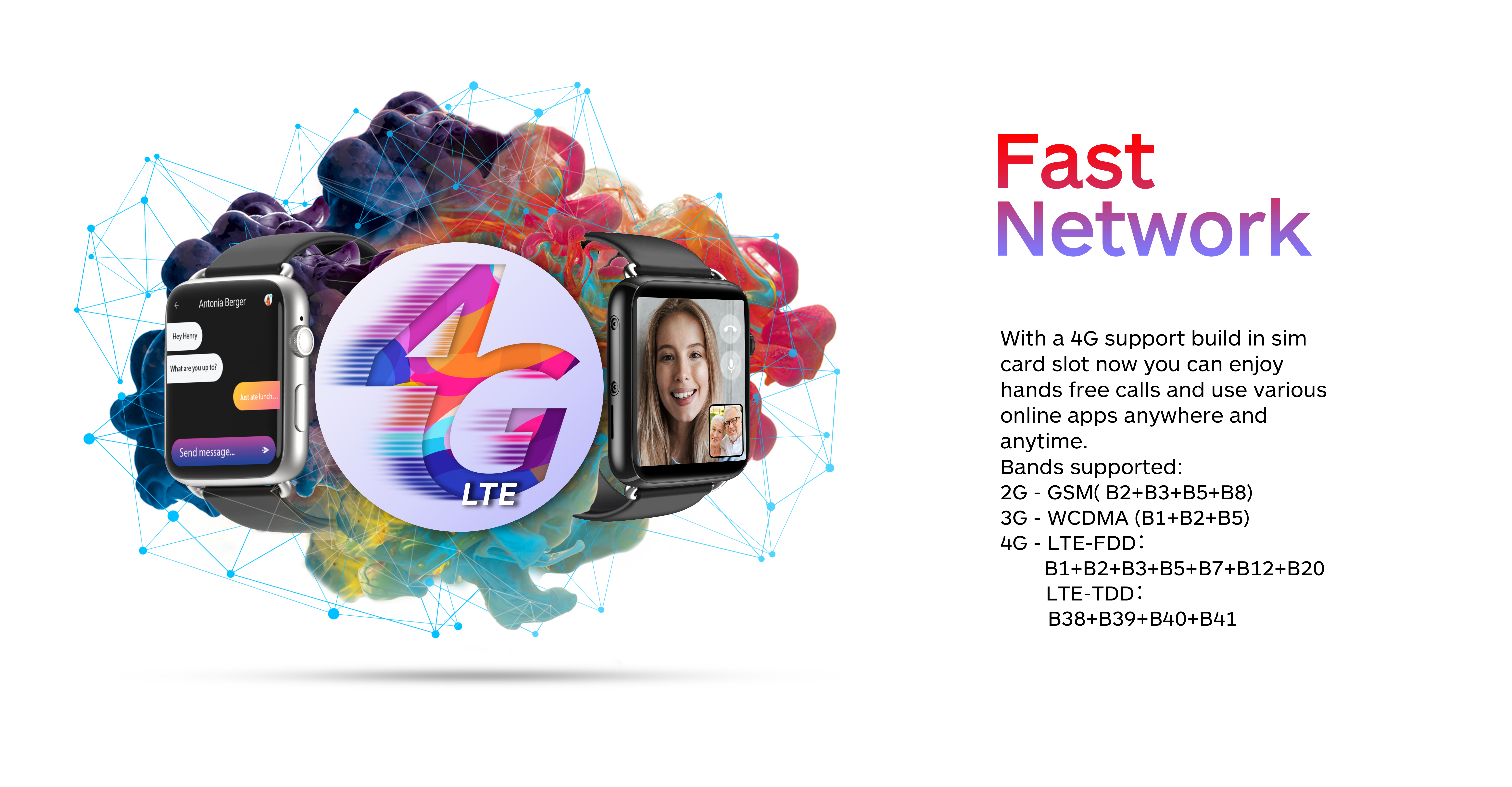 DM20 Parameter 4G Smart Watch with GPS APP Download and Multi-Sports Functions