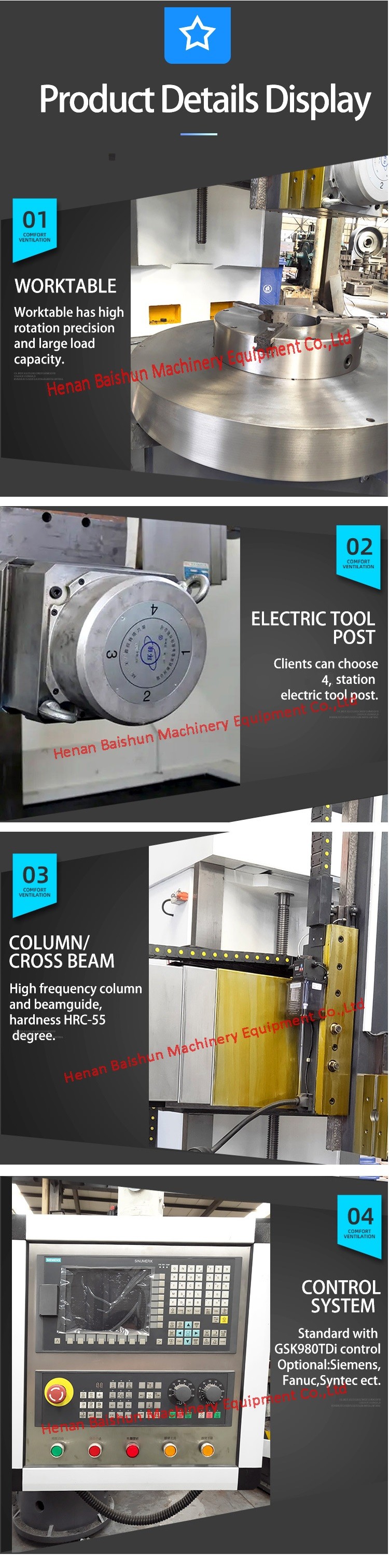 China Factory Vertical Machining Tools Lathe CNC Vertical Lathe Machine Price