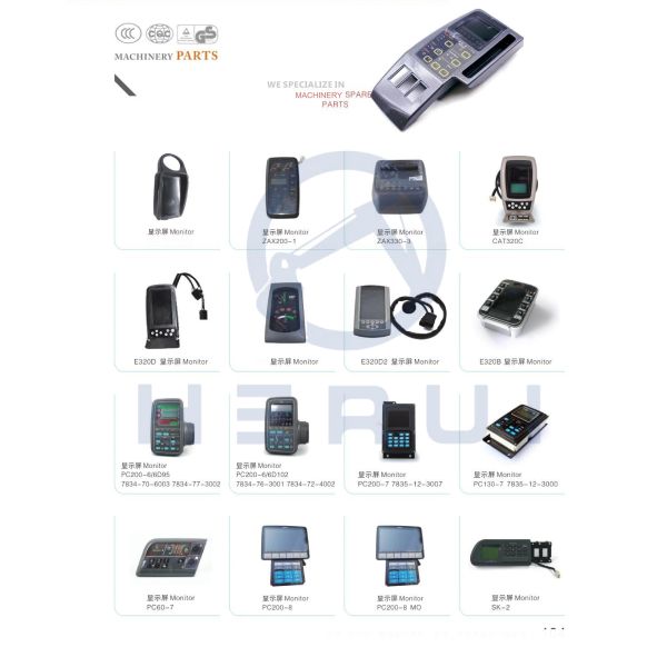 YN59E00011F2 YN59E00004F2 Monitor Display Panel For Kobelco SK200-6E Excavator Parts