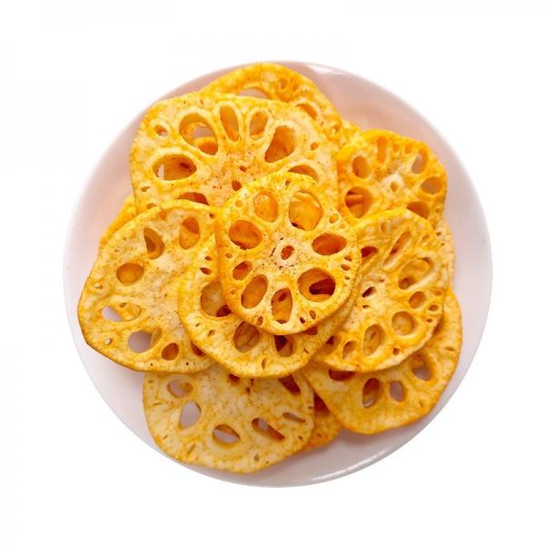 Quality Dive into Gourmet Bliss with Vacuum Fried Lotus Root Crispy Snack Savory Flavor for sale