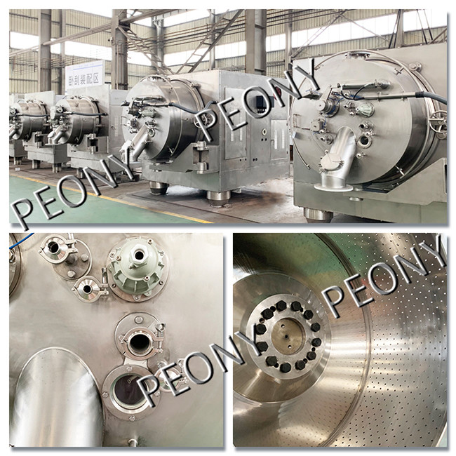 Automatic Horizontal Solid Liquid Separation Peeler Centrifuge For Starch , GMP Standard